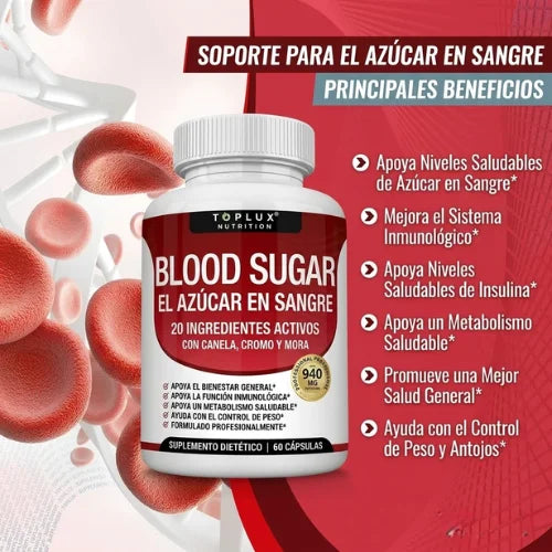 OFERTA 2X1 - Blood Sugar Suplemento | Equilibrio del Azúcar y Energía Diaria