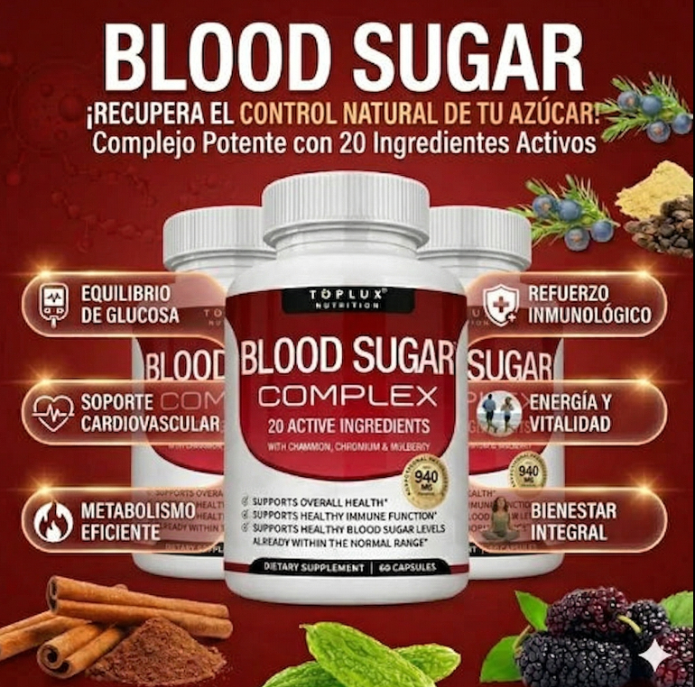 OFERTA 2X1 - Blood Sugar Suplemento | Equilibrio del Azúcar y Energía Diaria