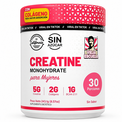 Creatina + Colágeno + BCAA | Más Fuerza y Definición Femenina