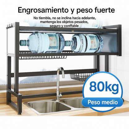 Estante de Cocina 2 en 1 | Escurridor 2 Niveles