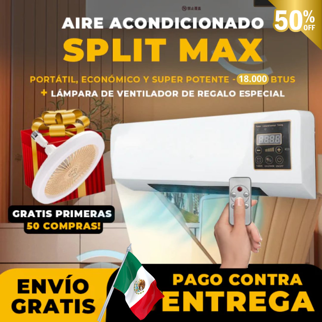 Aire Acondicionado Portátil | SplitMax [ULTRA POTENTE]