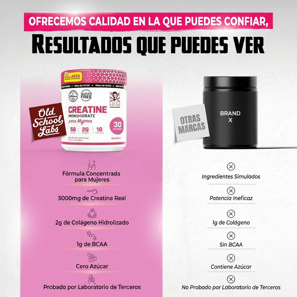Creatina + Colágeno + BCAA | Más Fuerza y Definición Femenina
