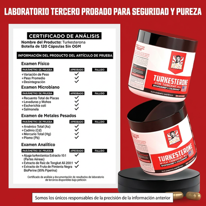 Turkesterona 1000mg – Fuerza, Energía y Recuperación Máxima