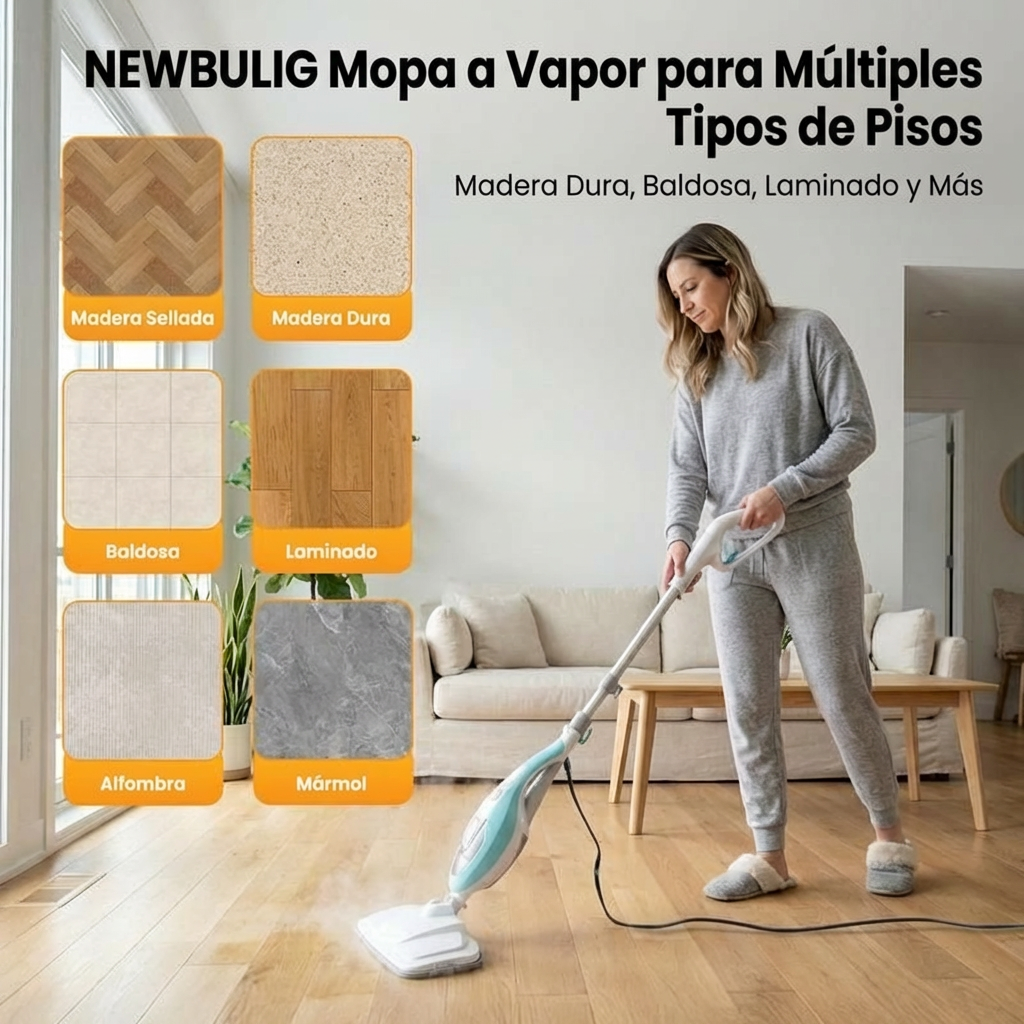 Mopa Multifuncional – Limpieza Profunda y Sin Esfuerzo en Todo Tipo de Pisos