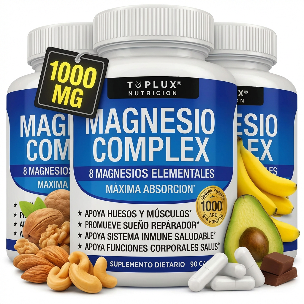 PROMOCIÓN 3x1 | Magnesio Complex™ 8 en 1 | Equilibrio Corporal Completo 1000mg