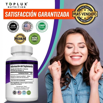 Resveratrol 1800mg - Energía, Juventud y Bienestar | Elige 1, 2 o 3 Unidades y Ahorra Más