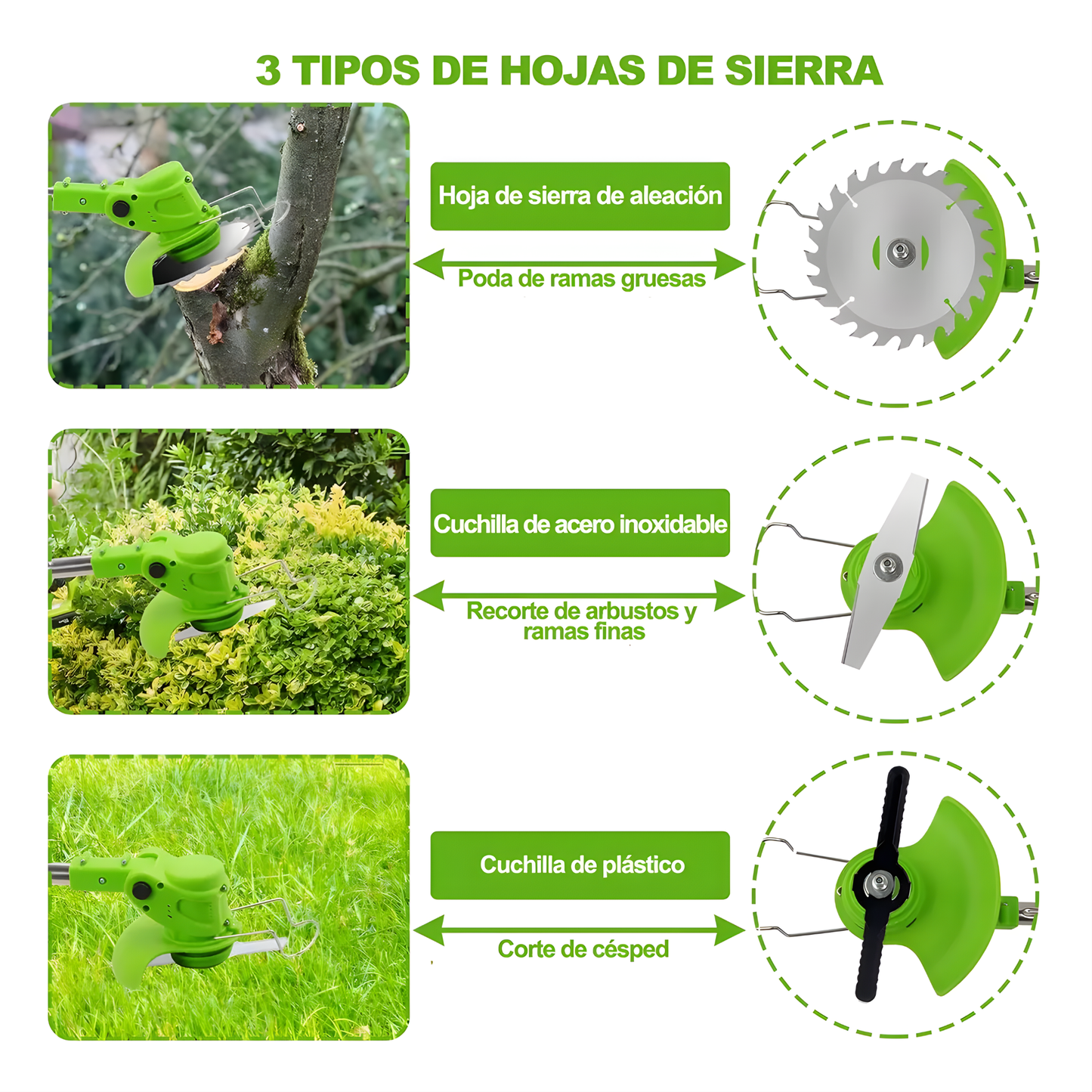 Desbrazadora Podadora Recargable